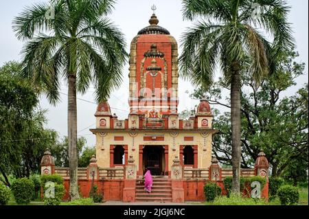 28 08 2008 Birla Mandir est un temple Shiva Kushinagar Uttar Pradesh Inde Banque D'Images