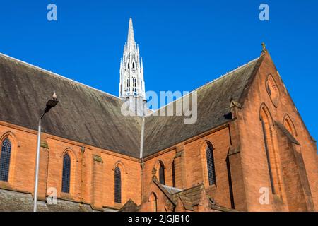 Vue sur Barony Hall, également connu sous le nom de Barony Church, situé sur Castle Street dans la ville de Glasgow, en Écosse, Royaume-Uni. Banque D'Images