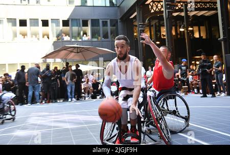 Luka Doncic (NBA) - Luka Doncic à l'événement d'ouverture Airness à Paris le 7 juillet 2022 Banque D'Images