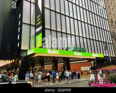 'Wicked', la comédie musicale, au théâtre Gershwin, NYC, USA 2022 Banque D'Images