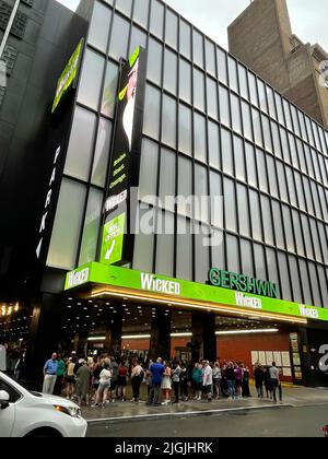 'Wicked', la comédie musicale, au théâtre Gershwin, NYC, USA 2022 Banque D'Images