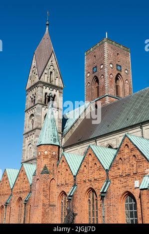 Cathédrale de Ribe, municipalité d'Esbjerg, région du sud du Danemark, Danemark Banque D'Images