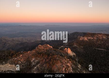 Mont Lemmon à Tucson, Arizona. Banque D'Images