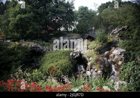 Ferme de fleurs, Eringsboda. Banque D'Images