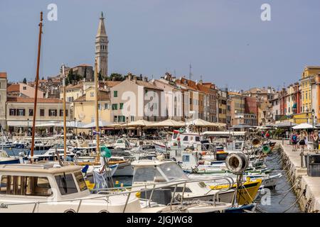 Port, Rovinj, Croatie Banque D'Images