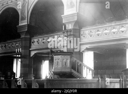 Kyrka détail intérieur de l'église Bräkne-Hoby. Banque D'Images
