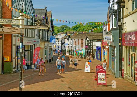 Ancienne section du centre-ville de Northwich à Cheshire, Angleterre. Banque D'Images