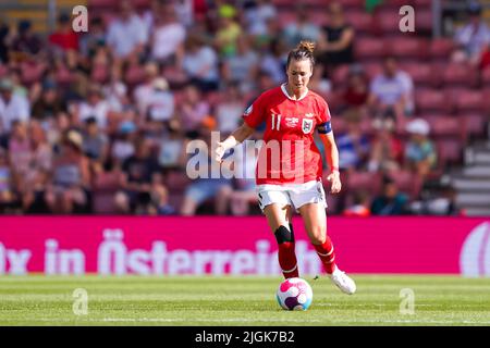 Southampton, Royaume-Uni. 11th juillet 2022. Southampton, Angleterre, 11 juillet 2022 : lors du groupe Euro 2022 des femmes de l'UEFA, Un match de football entre l'Autriche et l'Irlande du Nord au stade St. Marys de Southampton, en Angleterre. (Daniela Porcelli /SPP) crédit: SPP Sport presse photo. /Alamy Live News Banque D'Images