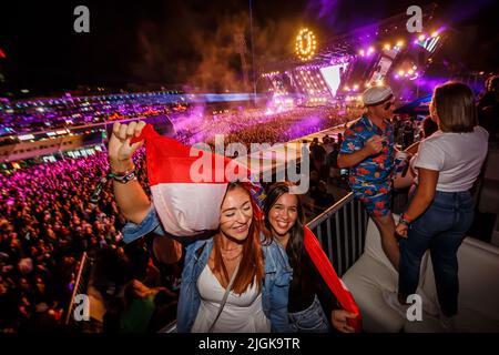 Représentation de DJ Timmy Trumpet lors de la deuxième nuit du Festival Ultra Europe qui s'est tenu à Split, en Croatie, sur 09 juillet 2022. Photo: Zvonimir Barisin/PIXSELL Banque D'Images