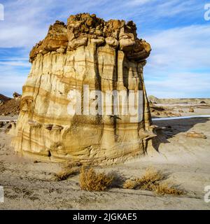 Frormation des roches dans la région sauvage de Bisti de-Na-Zin au Nouveau-Mexique Banque D'Images