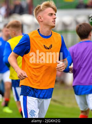 Glentoran vs Rangers B, amis d'avant-saison, Bet McLean Oval, dimanche 10th juillet 2022 Banque D'Images