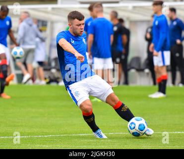 Glentoran vs Rangers B, amis d'avant-saison, Bet McLean Oval, dimanche 10th juillet 2022 Banque D'Images