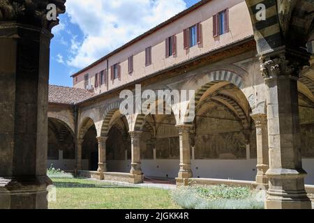 Cloîtres de la Basilique de Santa Maria Novella à Florence Italie Banque D'Images