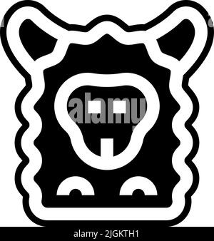 icône alpaca . Illustration de Vecteur