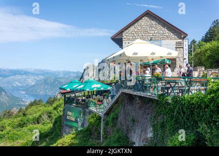 Restaurant de montagne Nevjesta Jadrana, Parc national de Lovćen, Kotor, Dalmatie, Monténégro Banque D'Images