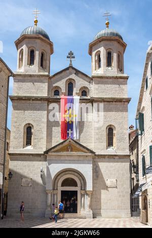 Eglise St.Nikola, Trg SV.Luke, Stari Grad, Vieille ville, Kotor, Dalmatie, Monténégro Banque D'Images