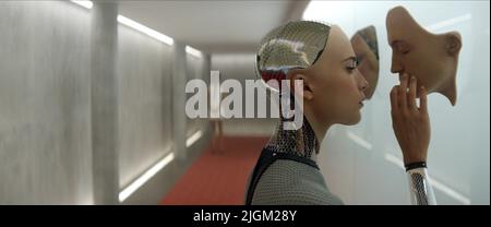 ALICIA VIKANDER, EX MACHINA, 2014 Banque D'Images