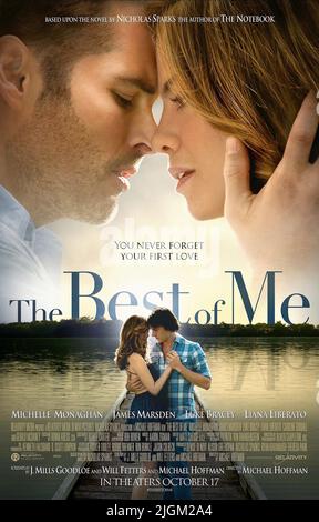 LUKE BRACEY, LIANA LIBERATO, JAMES MARSDEN, Michelle Monaghan, AFFICHE LE MEILLEUR DE MOI, 2014 Banque D'Images