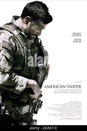 BRADLEY COOPER POSTER, AMERICAN SNIPER, 2014 Banque D'Images