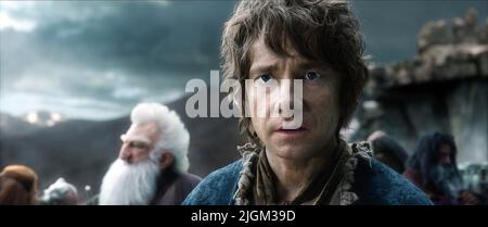 MARTIN FREEMAN, LE HOBBIT : LA BATAILLE DES CINQ ARMÉES, 2014 Banque D'Images