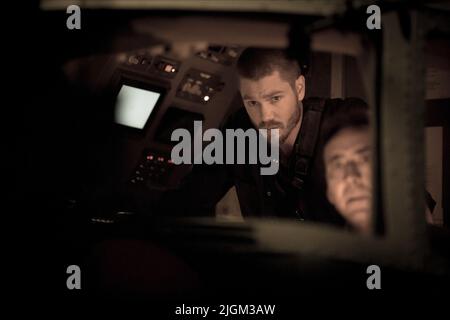 CHAD MICHAEL MURRAY, NICOLAS CAGE, a laissé derrière lui, 2014 Banque D'Images