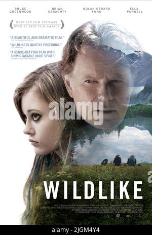 ELLA PURNELL, Bruce Greenwood, de l'affiche, 2014 WILDLIKE Banque D'Images