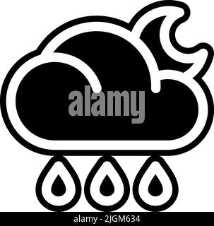 icône gouttes de pluie . Illustration de Vecteur