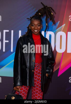 The BFI 65th London film Festival Royaume-Uni première de 'King Richard' au Royal Festival Hall, Southbank - arrivées avec: Little Simz où: Londres, Royaume-Uni quand: 15 oct 2021 crédit: Mario Mitsis/WENN Banque D'Images