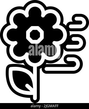 Allergies icône fleur . Illustration de Vecteur