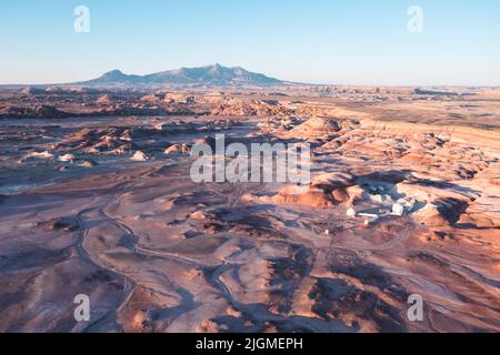 Panorama de la Station de recherche sur le désert de Mars, Utah. Banque D'Images