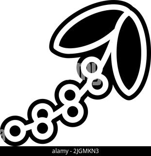 Fleurs icône orchidée . Illustration de Vecteur