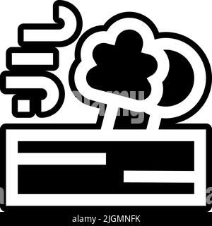 Icône de tempête de vent de catastrophe naturelle . Illustration de Vecteur