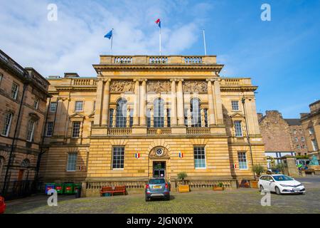 Bâtiment de l'Institut français d'Écosse à Parliament Square sur Royal Mile dans la vieille ville d'Édimbourg, Écosse, Royaume-Uni. La vieille ville d'Édimbourg est un monde de l'UNESCO elle Banque D'Images