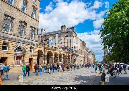 Hôtel de ville d'Édimbourg au 253 High Street sur Royal Mile dans la vieille ville d'Édimbourg, Écosse, Royaume-Uni. La vieille ville d'Édimbourg est un site classé au patrimoine mondial de l'UNESCO depuis 199 Banque D'Images