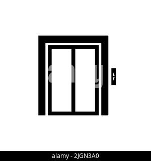 Icône de vecteur d'élévation isolée sur fond blanc Illustration de Vecteur