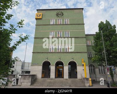 BAYREUTH, ALLEMAGNE - VERS JUIN 2022 : bureau de poste de Buergerreuther Strasse vers 1929 Banque D'Images