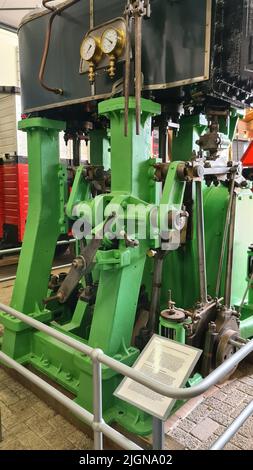 OUDDORP, PAYS-BAS - 05 MAI 2022: Ouddorp, pays-Bas - 05 mai 2022: Visitez le Musée du chemin de fer à Ouddorp, le Musée de la RTM des pays-Bas Ouddorp Banque D'Images