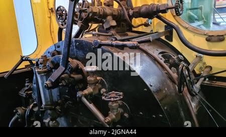 OUDDORP, PAYS-BAS - 05 MAI 2022: Ouddorp, pays-Bas - 05 mai 2022: Visitez le Musée du chemin de fer à Ouddorp, le Musée de la RTM des pays-Bas Ouddorp Banque D'Images