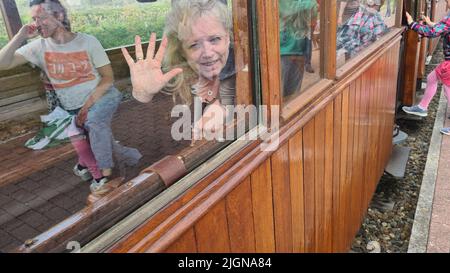 OUDDORP, PAYS-BAS - 05 MAI 2022: Ouddorp, pays-Bas - 05 mai 2022: Visitez le Musée du chemin de fer à Ouddorp, le Musée de la RTM des pays-Bas Ouddorp Banque D'Images