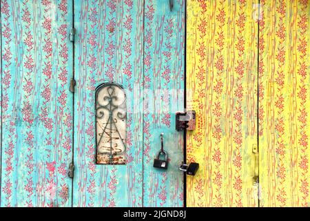 porte coloré Banque D'Images