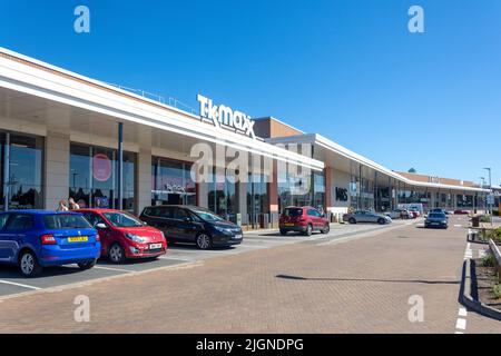 Elliott's Field Retail Park, Leicester Road, Rugby, Warwickshire, Angleterre, Royaume-Uni Banque D'Images