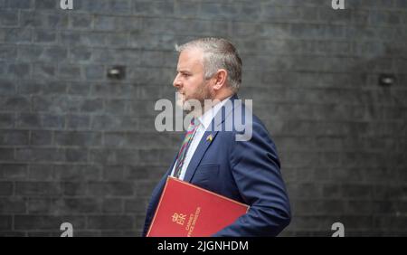 Downing Street, Londres, Royaume-Uni. 12 juillet 2022. Andrew Stephenson député, ministre sans portefeuille à Downing Street pour une réunion hebdomadaire du Cabinet. Crédit : Malcolm Park/Alay Live News. Banque D'Images