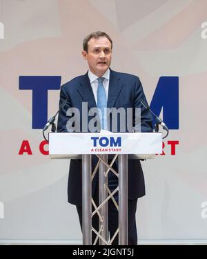 12 juillet 2022, Londres, Angleterre, Royaume-Uni: Le candidat à la direction du parti conservateur TOM TUGENDHAT lance sa campagne à Westminster. (Image de crédit : © Tayfun Salci/ZUMA Press Wire) Banque D'Images