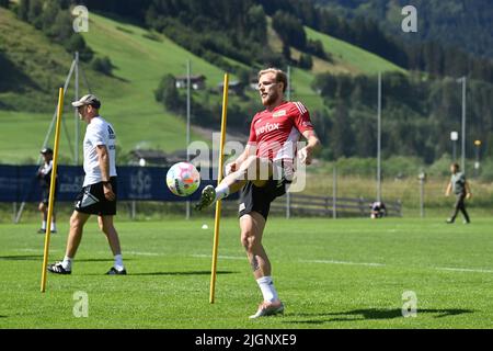 12 juillet 2022, province de Salzbourg, Neukirchen am Großvenediger: Football: 1. Bundesliga, 1. FC Union Berlin, camp d'entraînement, Tymoteusz Puchacz. Photo: Matthias Koch/dpa Banque D'Images