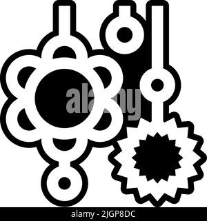 Décorations de douche de bébé icône . Illustration de Vecteur