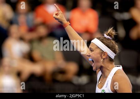 Amsterdam, pays-Bas. 12th juillet 2022. AMSTERDAM - Elena Tice (IRL) lors du match entre l'Irlande et la Chine aux championnats du monde de hockey au stade Wagener, sur 12 juillet 2022 à Amsterdam. Credit: ANP/Alamy Live News Banque D'Images