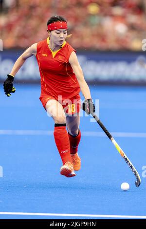 Amsterdam, pays-Bas. 12th juillet 2022. AMSTERDAM - Chen Yanhua (CHN) pendant le match entre l'Irlande et la Chine aux championnats du monde de hockey au stade Wagener, sur 12 juillet 2022 à Amsterdam. Credit: ANP/Alamy Live News Banque D'Images