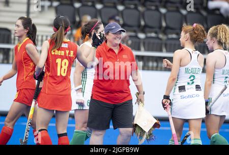 Amsterdam, pays-Bas. 12th juillet 2022. AMSTERDAM - entraîneur-chef Alyson Annan (CHN) après le match Irlande-Chine (0-3) aux Championnats du monde de hockey au stade Wagener, sur 12 juillet 2022 à Amsterdam. ANP KOEN SUYK crédit: ANP/Alay Live News Banque D'Images