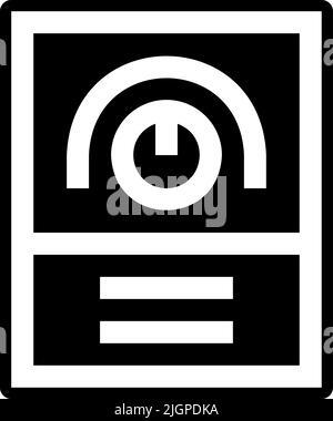 Outils et éléments d'électricien icône de variateur . Illustration de Vecteur