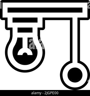 Outils et éléments électriques ampoule icône . Illustration de Vecteur